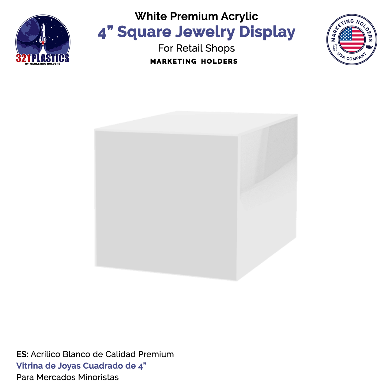 White Acrylic Display Box