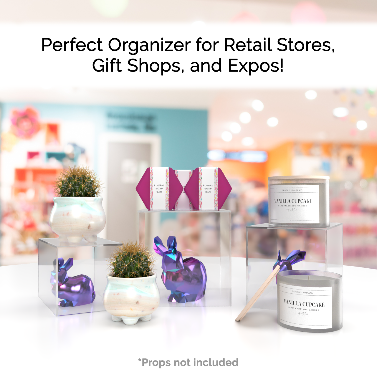 Retail Display Boxes 3 Piece Product Pedestals or Bins