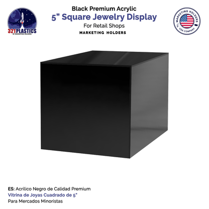 5" Square Acrylic Retail Display Box