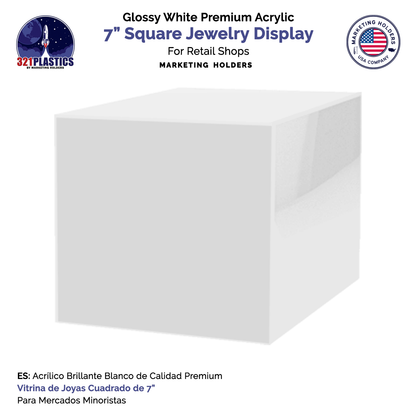 7" Square Acrylic Retail Display Box