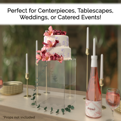 8" x 8" x 12" Rectangular Clear Acrylic Retail Display Box