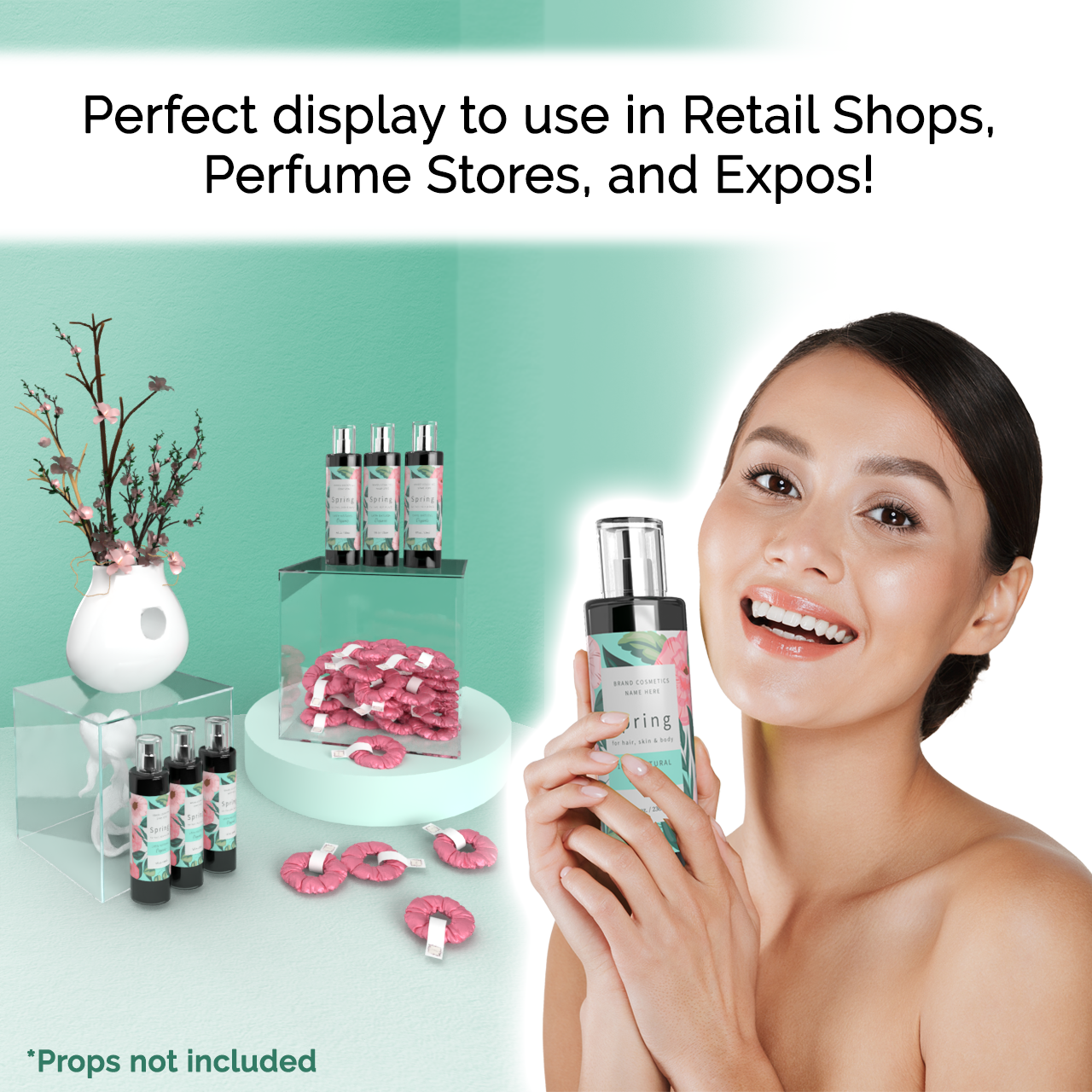 Clear Showcase Pedestal