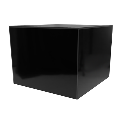 Glossy Black  Five Sided Cube