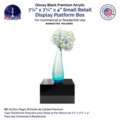 7" x 4" Square Acrylic Display Box