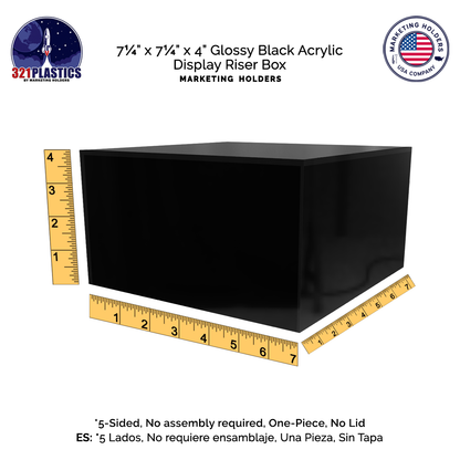 7" x 4" Square Acrylic Display Box