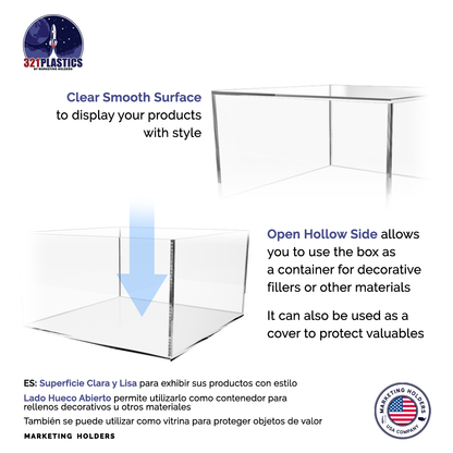 7" x 4" Square Acrylic Display Box