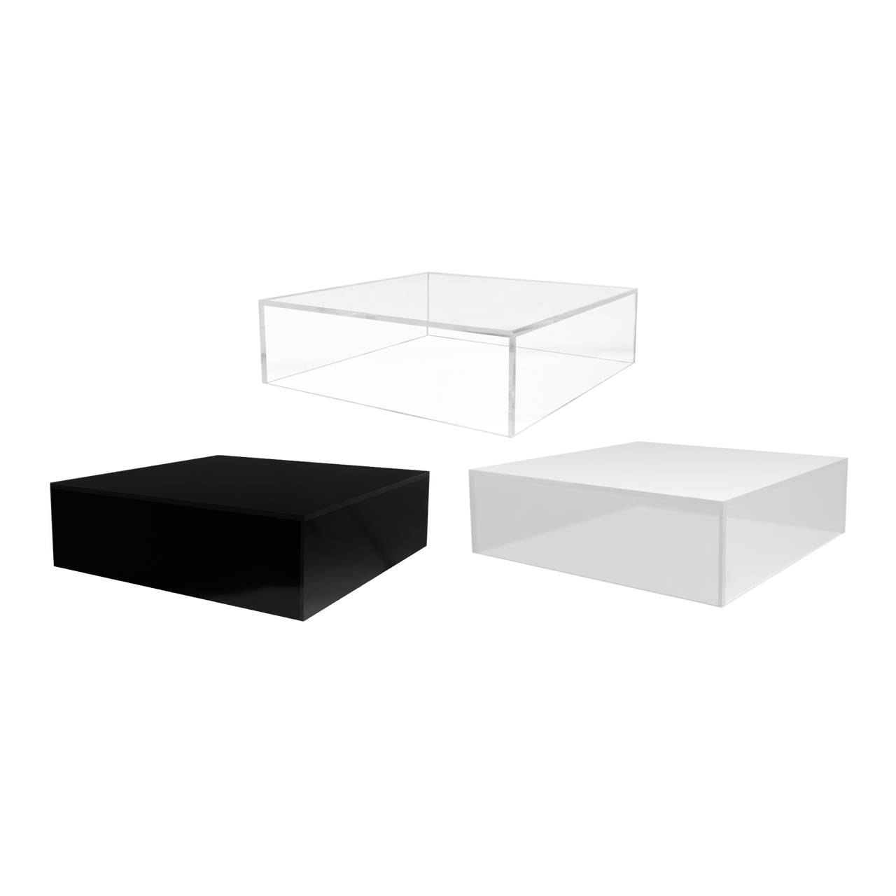 6.75" x 6.75" x 2" Acrylic Retail Display Box