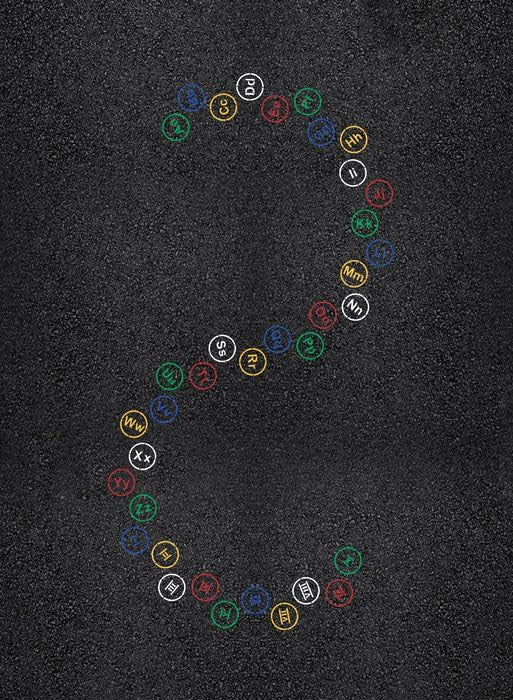 Hopscotch Playground and Pavement Stencil for Playgrounds