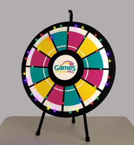 Twelve slot Table Top Classic Prize Wheel with Lights