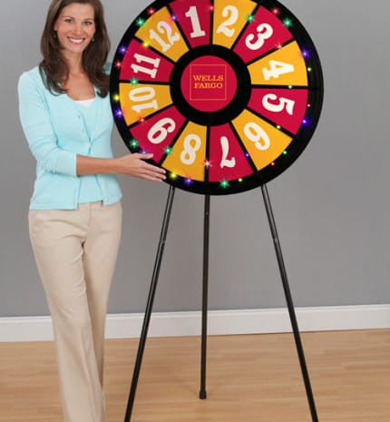 Twelve slot Floor Classic Prize Wheel with Lights