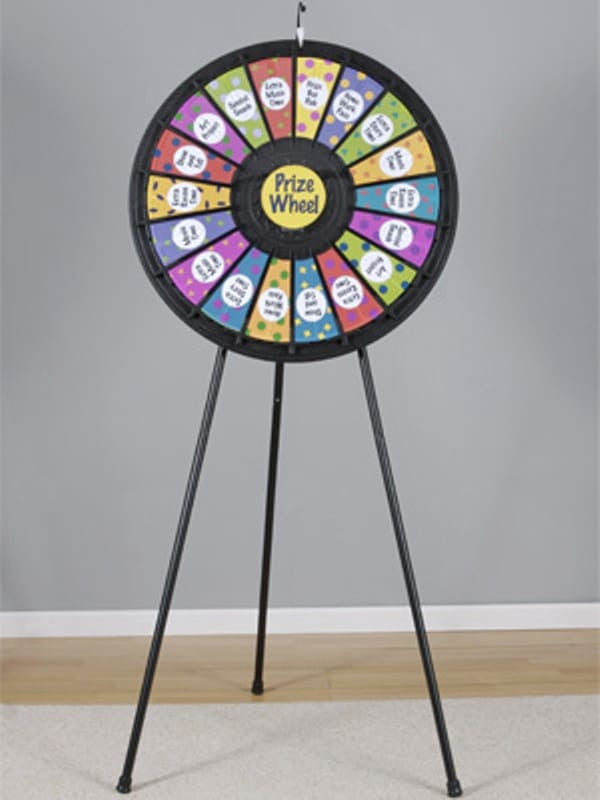 Eighteen Slot Floor Stand Prize Wheel