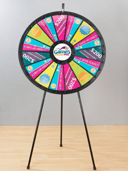 Fifteen to Thirty Slot Forty Inch Big Prize Wheel