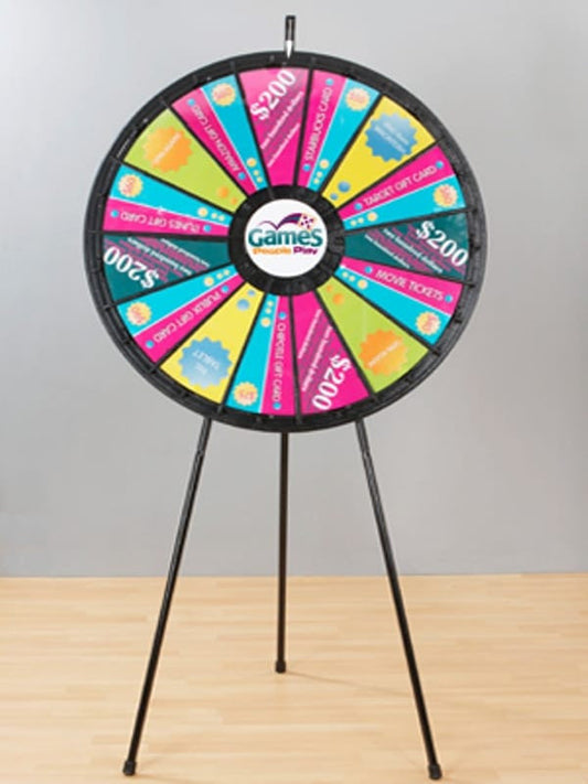 Fifteen to Thirty Slot Forty Inch Big Prize Wheel