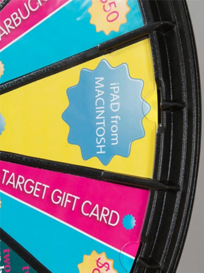 Floor Stand Prize Wheel Closeup