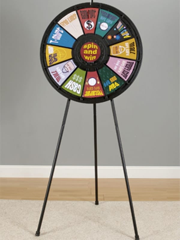 Twelve Slot Floor Stand Prize Wheel