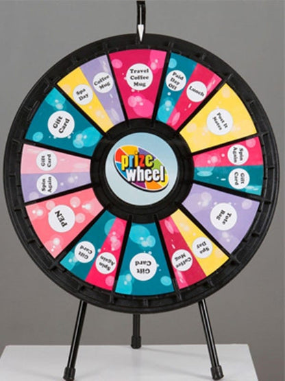 Twelve to Twenty Four Slot Adaptable Tabletop Prize Wheel