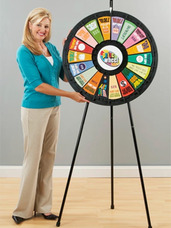 Eighteen Slow Thirty One Inch Floor Stand Prize Wheel