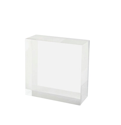 4" x 1.5" x 4" Solid Acrylic Display Cube Retail Store Riser