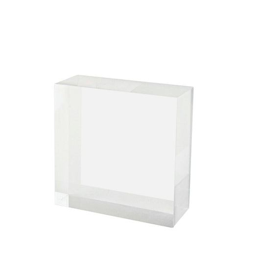 4" x 1.5" x 4" Solid Acrylic Display Cube Retail Store Riser
