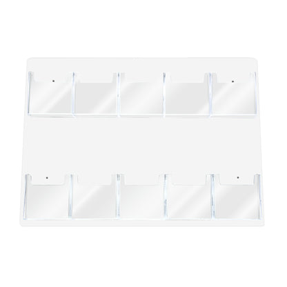 Lightweight Wall 10 Pocket Brochure Holder for 4"W Literature