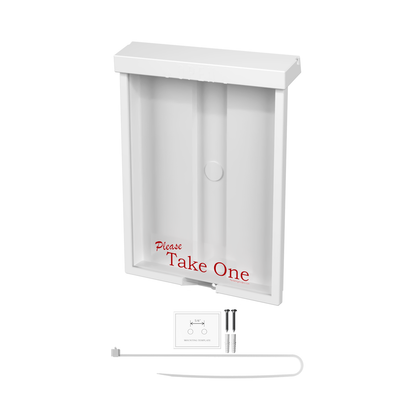 8.5"W x 11"H Outdoor Flyer Holder Wall Mount Brochure Box with Lid
