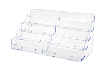 8 Pocket Business Gift Card Holder Tiered Display
