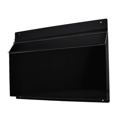 4"W x 9"H Outdoor Brochure Holder Wall Clear and Black Box