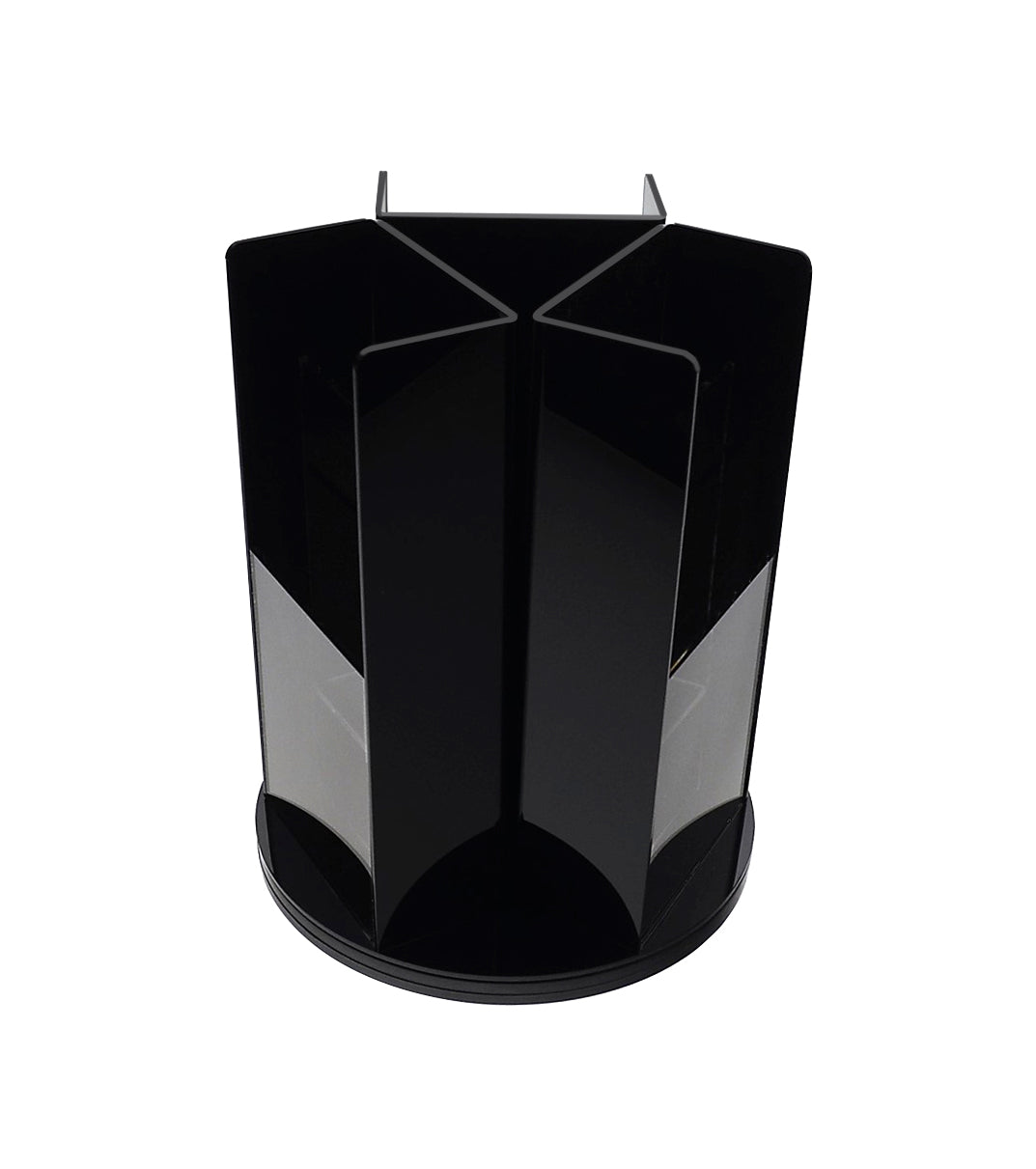 Rotating Trifold Holder for 4"W Brochures Multi Pocket Display