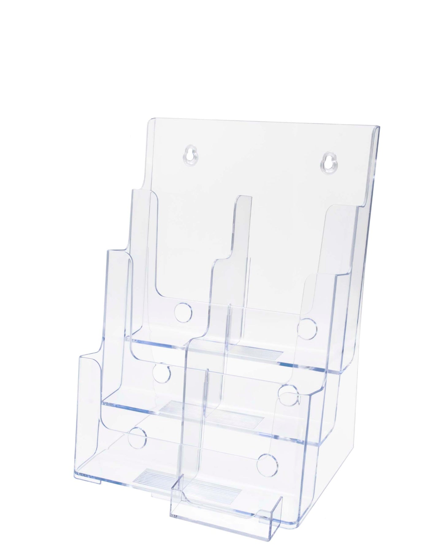 Brochure Holder for Trifolds and Flyers with Business Card Slot