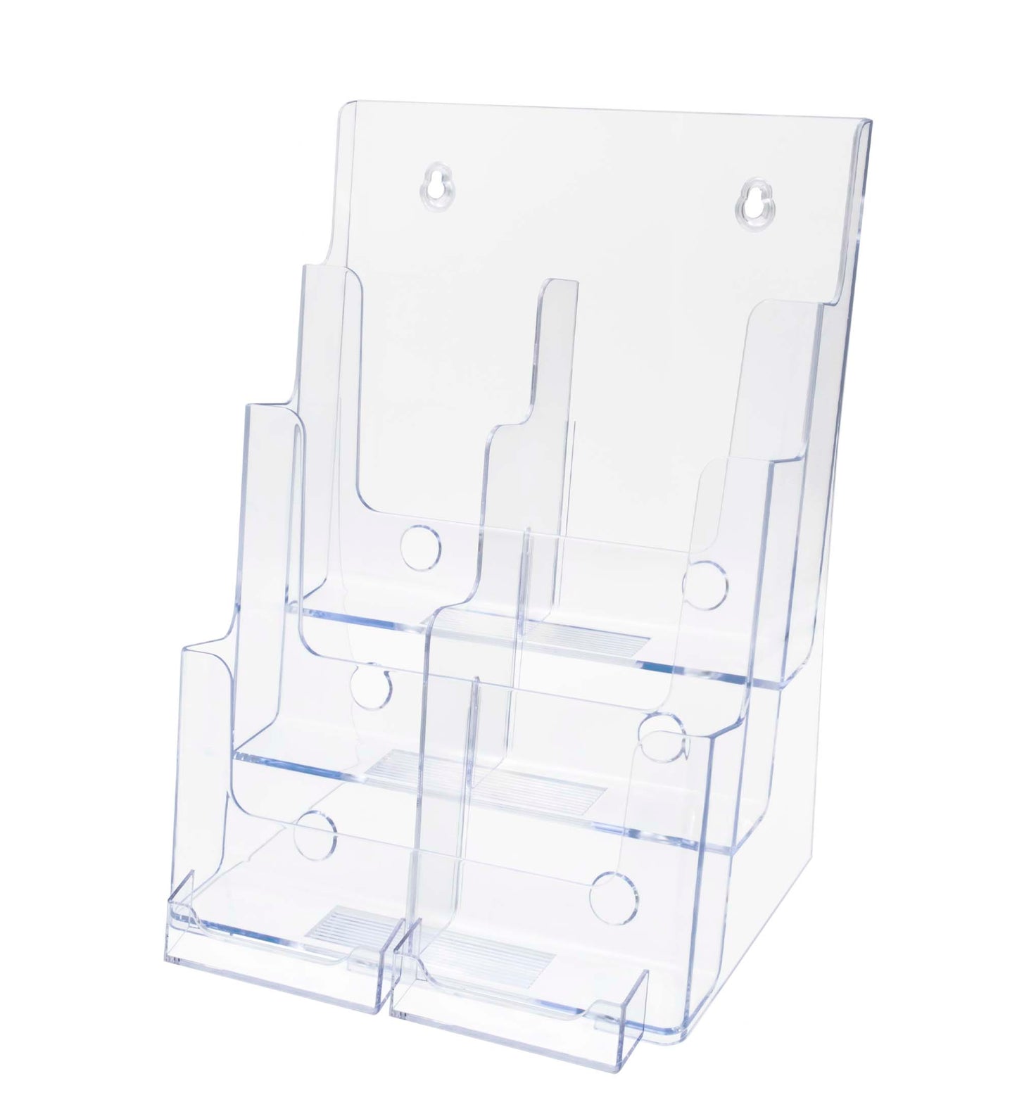 Brochure Holder for Trifolds and Flyers with Business Card Slot