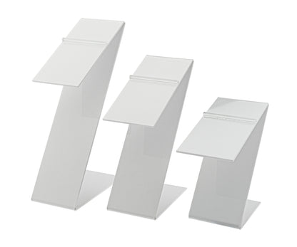 Shoe Footwear Display Z Stands with Heel Stop with 3 Pieces