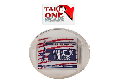 Card Caddie Stick On Vehicle and Outdoor Business Card Holder