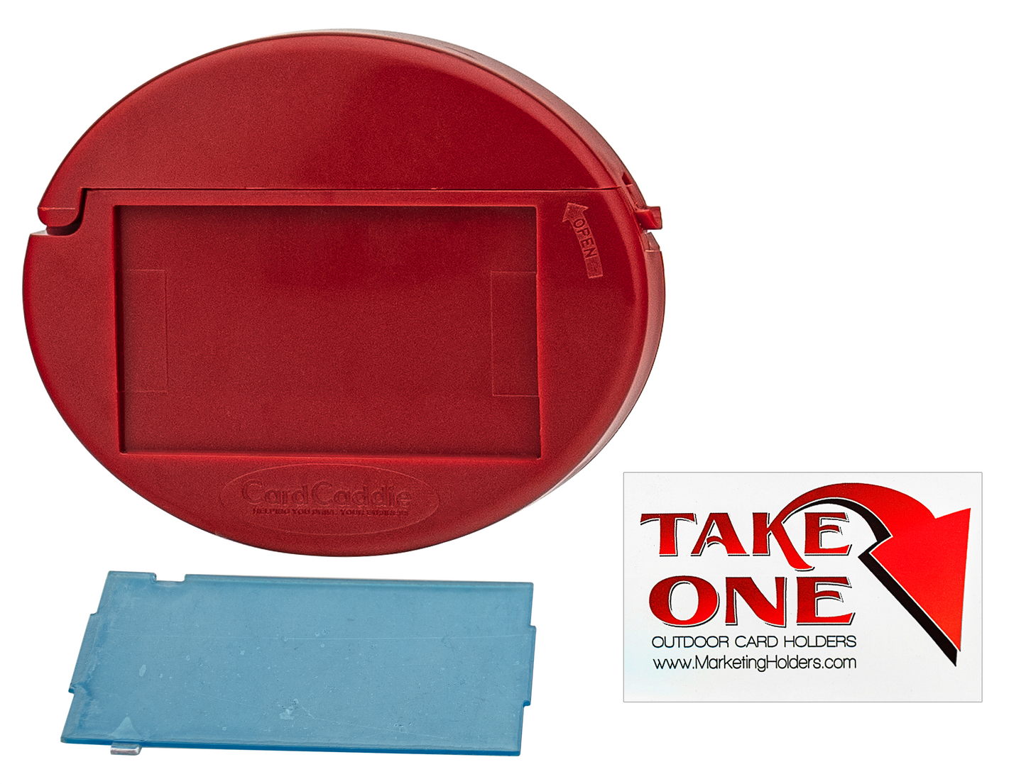 Card Caddie Stick On Vehicle and Outdoor Business Card Holder