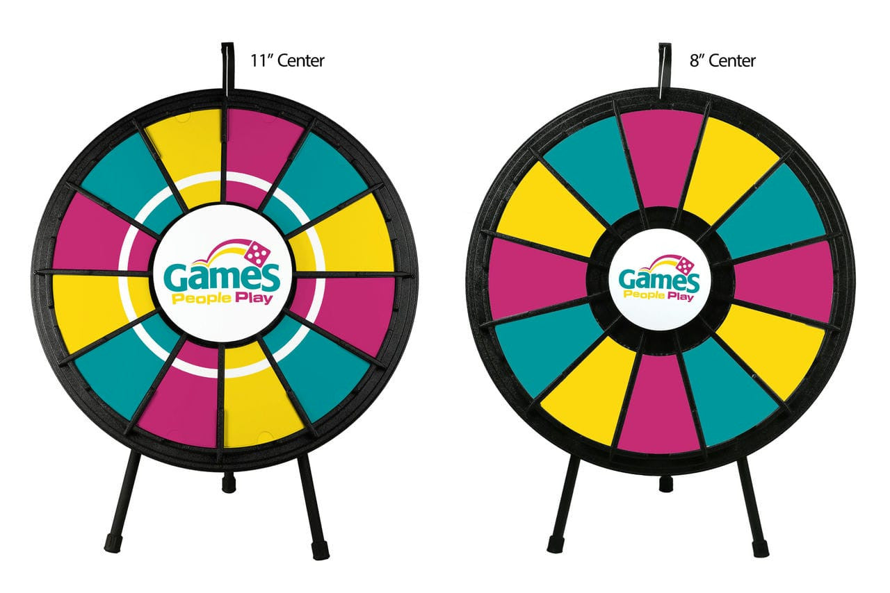 Center Plate and Labels for Prize Wheel Various Sizes