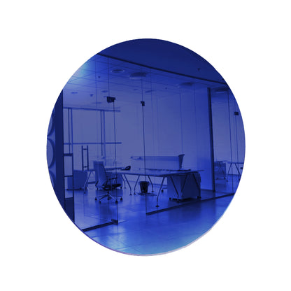 Dark Blue Round Shaped Mirror Acrylic Pieces for Arts and Crafts