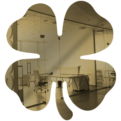 50 Pack Shamrock Shape Acrylic Mirror Tiles Crafts Select Color