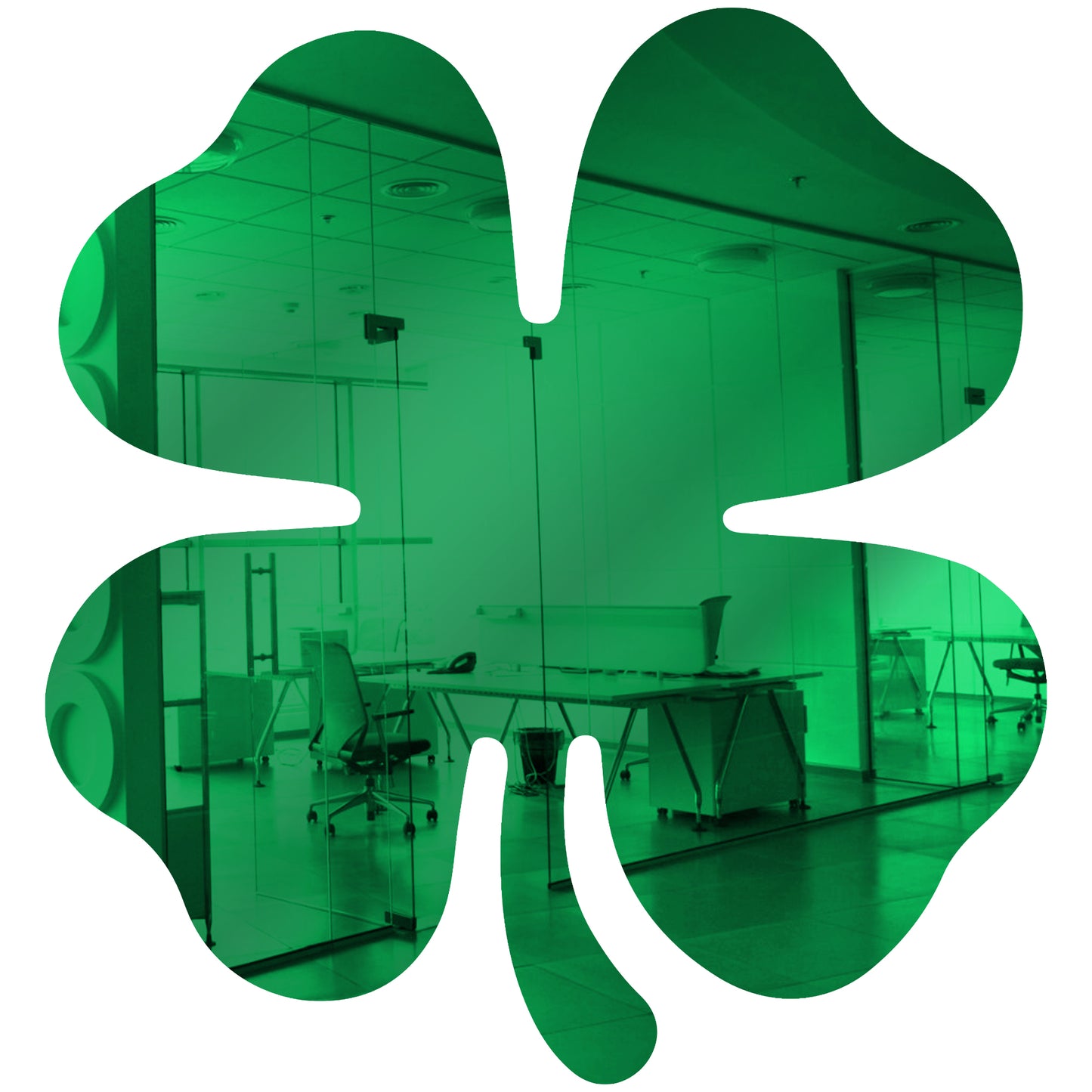 50 Pack Shamrock Shape Acrylic Mirror Tiles Crafts Select Color