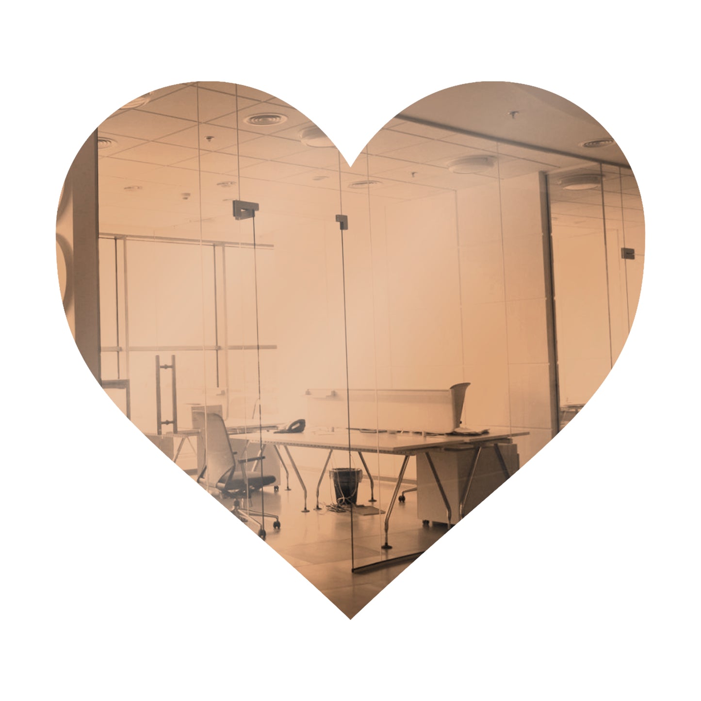 Rose Gold Heart Shaped Mirror Acrylic Pieces for Arts and Crafts