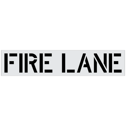 FIRE LANE Stencil for Pavement Marking
