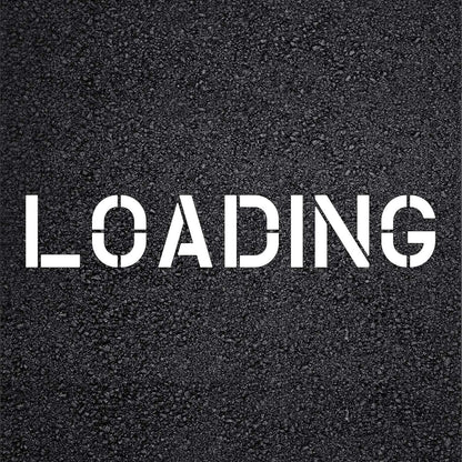 LOADING Stencil Template for Parking Lots Garages and Hotels