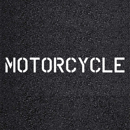 MOTORCYCLE Stencil with 6" Letters