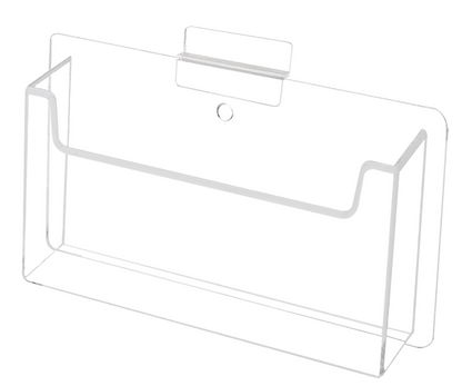 Slatwall 6"W Postcard Index Time Card Single Pocket Holder