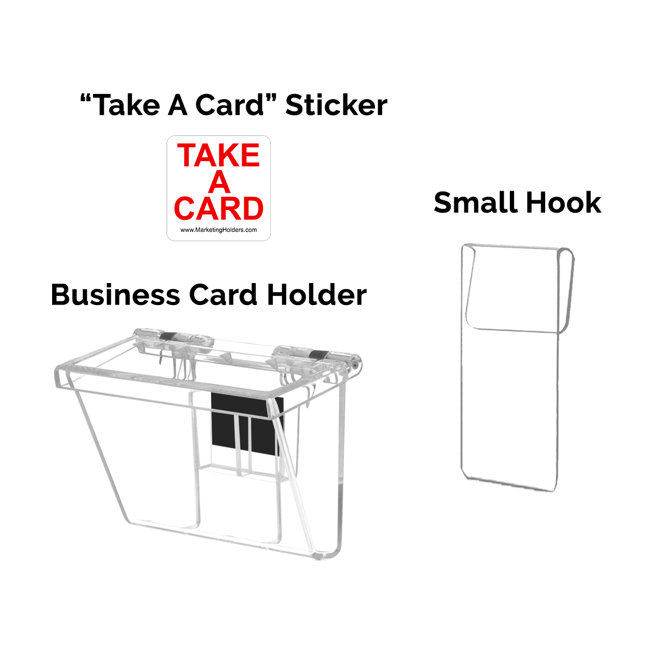 Vehicle Outdoor Advertising Business Card Box with Window Hook
