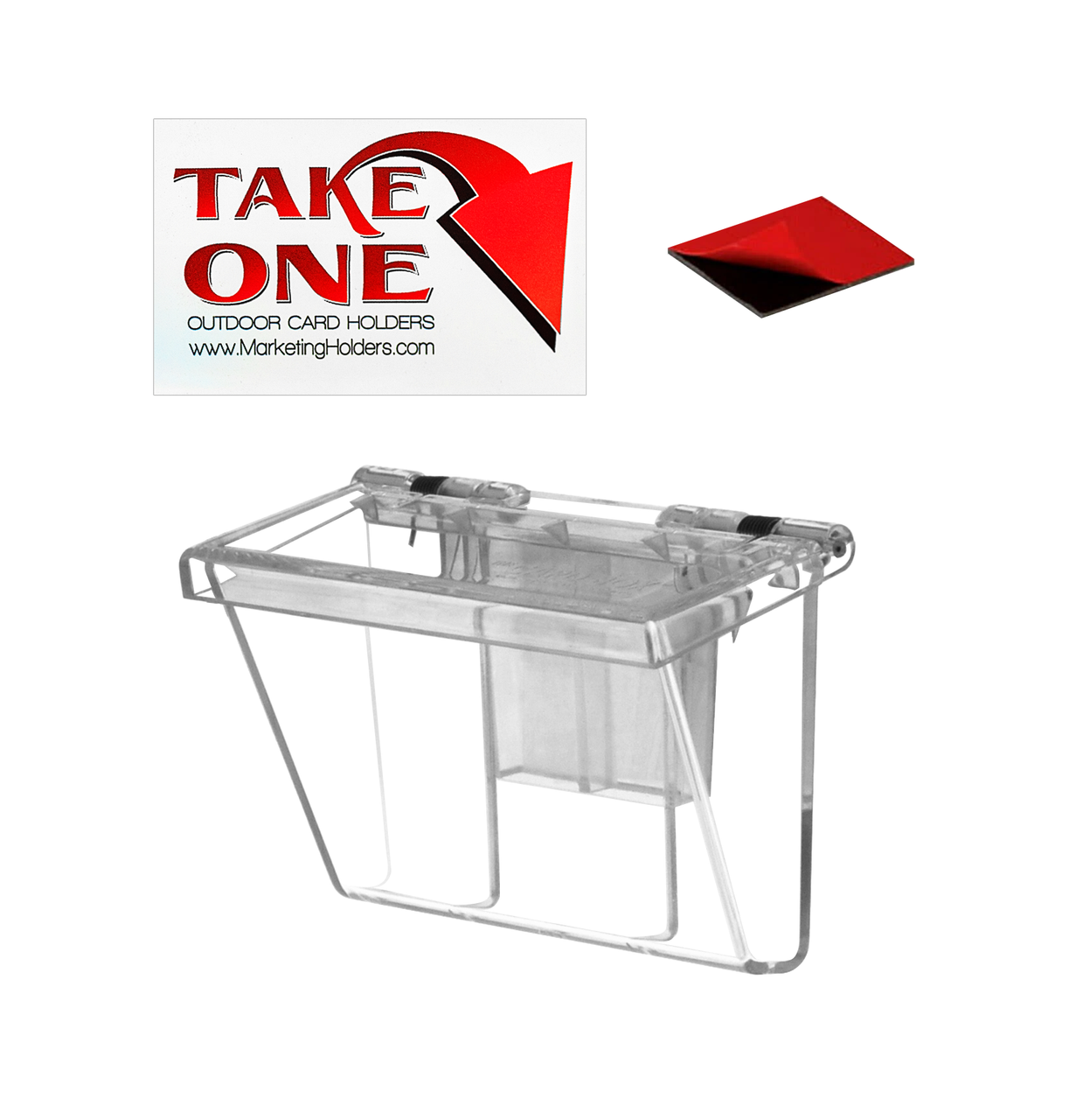 Outdoor Vehicle Business Card Holder Stick On Advertising Box