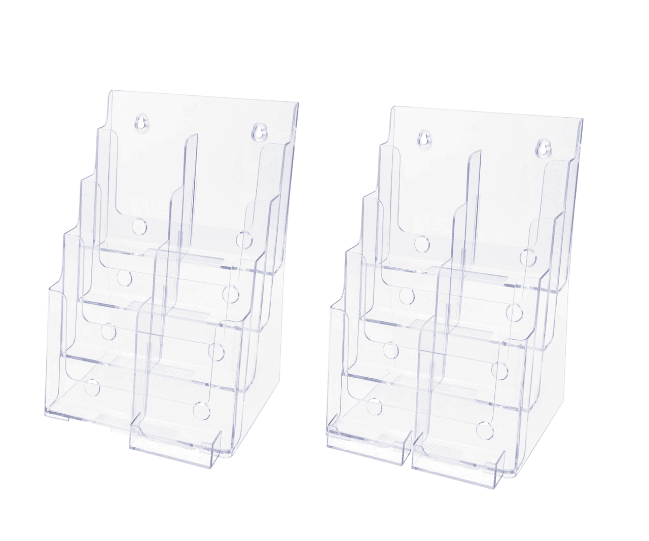 Brochure Holder for Flyers and Trifolds with Business Card Slot