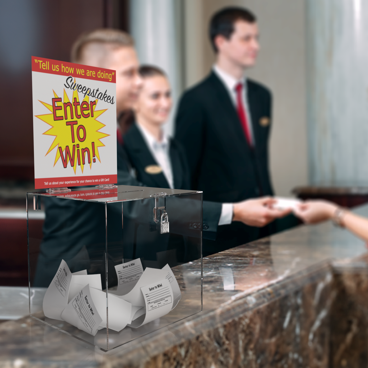 Countertop Raffle Caddy