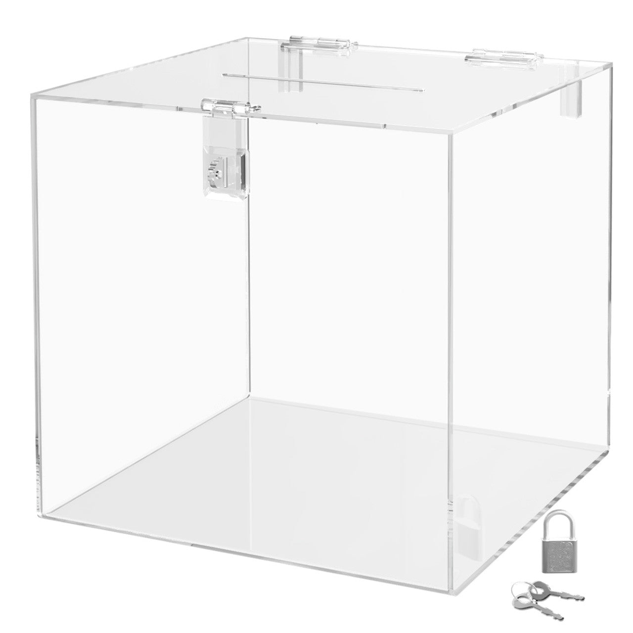 10"W Ballot Box Top Lock Entry Bin