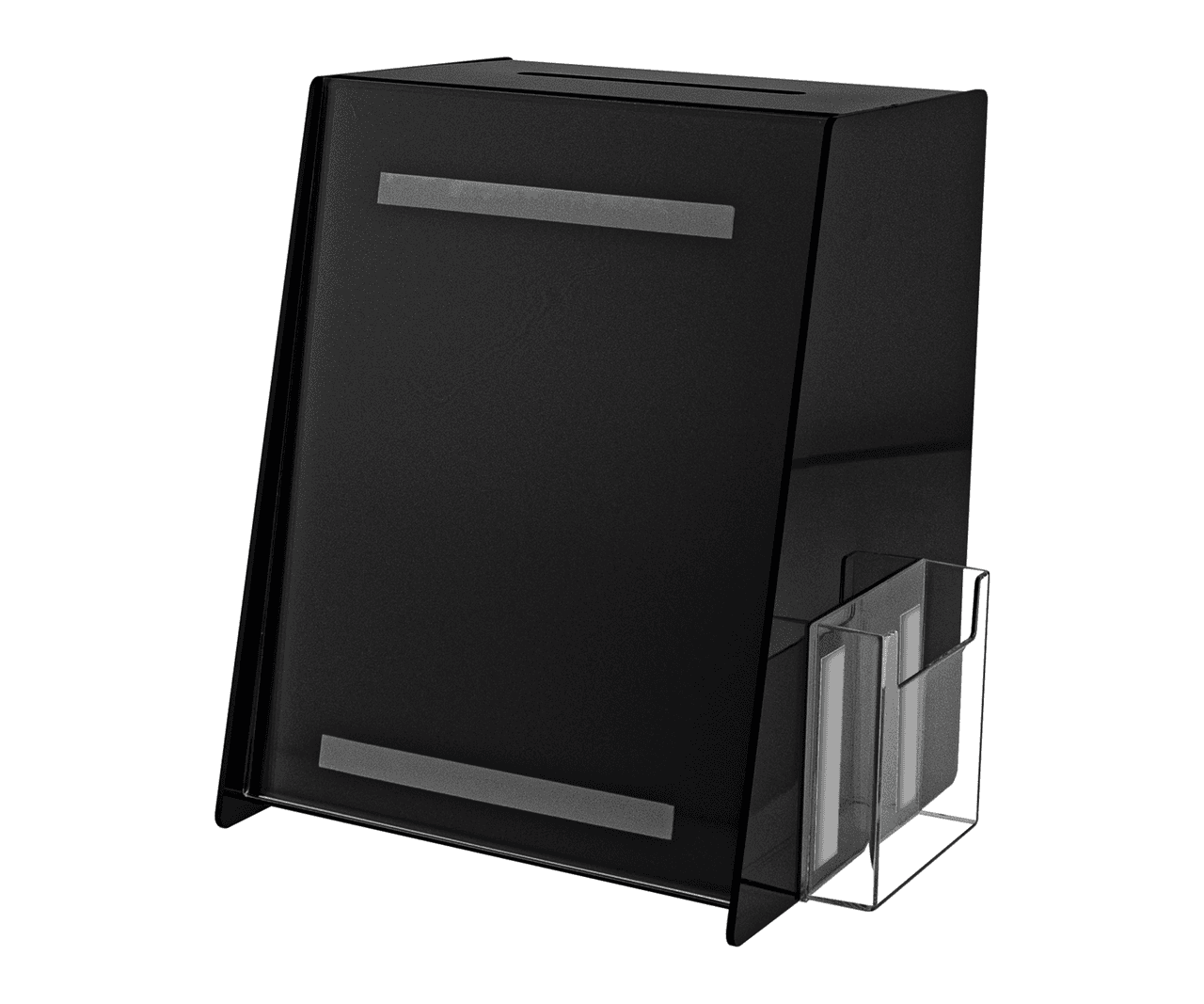 8.75"W x 11.5"H Locking Ballot Box with Sign and Entry Form Pocket