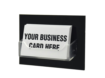 Appointment Gift Card Display Holder Large Black Backing Clear Pocket