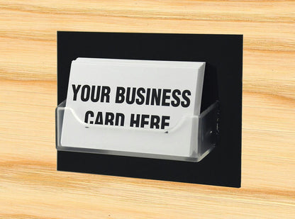 Appointment Gift Card Display Holder Large Black Backing Clear Pocket